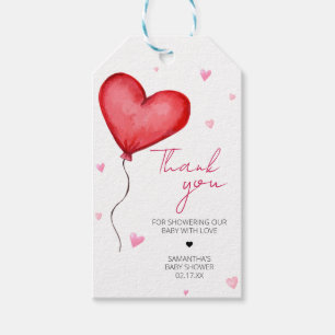 Little Sweetheart Red Valentine Favour Tags