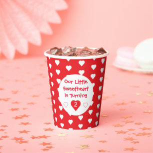 Little Sweetheart Toddler Birthday Paper Cups