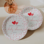 Little Sweetheart Valentine Baby Shower Paper Plate<br><div class="desc">Celebrate the new addition with these fun baby shower paper plates!</div>