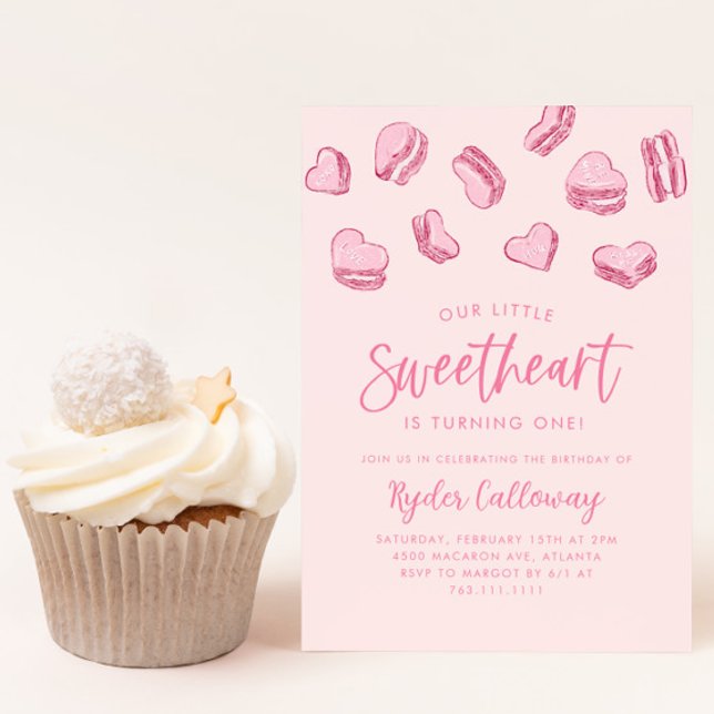 Little Sweetheart Valentine Birthday Party Invitation (Creator Uploaded)