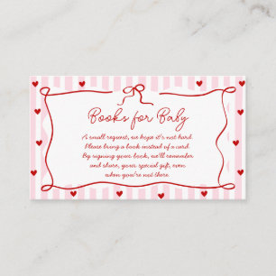 Little Sweetheart Valentine Books for Baby Card