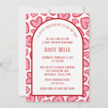 Little Sweetheart Valentine's Baby Shower Pink