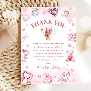 Little Sweetheart Valentines Birthday Thank You Card