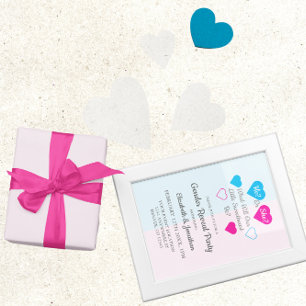 Little Sweetheart Valentine's Day Gender Reveal Invitation
