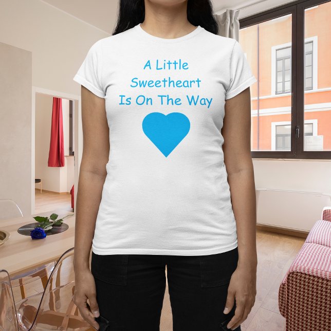 Little Sweetheart Valentine's Day Pregnancy T-Shirt (Creator Uploaded)