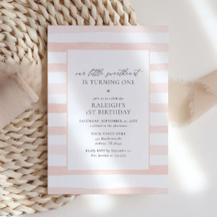 Little Sweetheart Valentines Girl Birthday Invitation