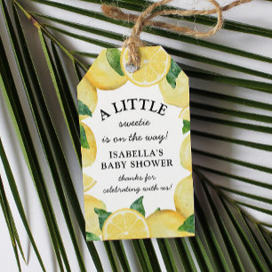 Little Sweetie Lemon Baby Shower  Gift Tags