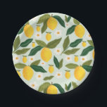 Little Sweetie Lemon Flowers Blossom Paper Plate<br><div class="desc">Little Sweetie Lemon Flowers Blossom</div>