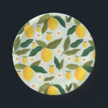 Little Sweetie Lemon Flowers Blossom Paper Plate<br><div class="desc">Little Sweetie Lemon Flowers Blossom</div>