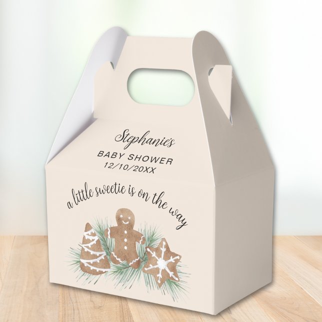 Little Sweetie On The Way Cookie Baby Shower Favour Box (Creator Uploaded)