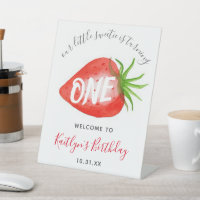 Little Sweetie Strawberry 1st Birthday Welcome