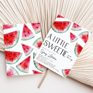 Little Sweetie Watermelon Baby Shower Invitation