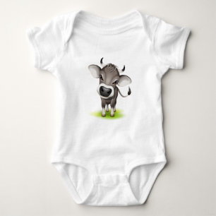 Little swiss cow baby bodysuit