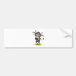 Little swiss cow bumper sticker