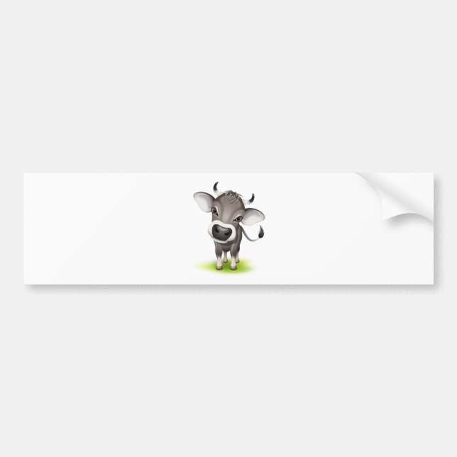 Little swiss cow bumper sticker (Front)