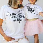 Little Thing Dandelion Hearts Mum Child Outfit T-Shirt<br><div class="desc">Mummy and me shirt design for mum and a child "it's the little things in life" for a mum, and a matching "little thing" for a child, design would work great for a new mum, or mother-to-be, or as a mother's day gift. Please see my collection of "mummy and me...</div>