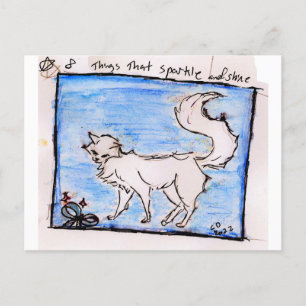 little things 8. things that sparkle and shine holiday postcard