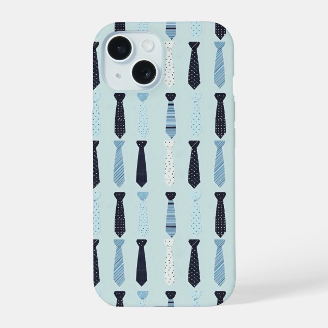 Little Ties Cute Pattern iPhone 15 Case (Back)