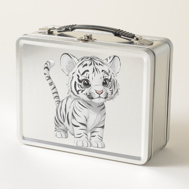 Little Tiger Metal Lunch Box (Front)