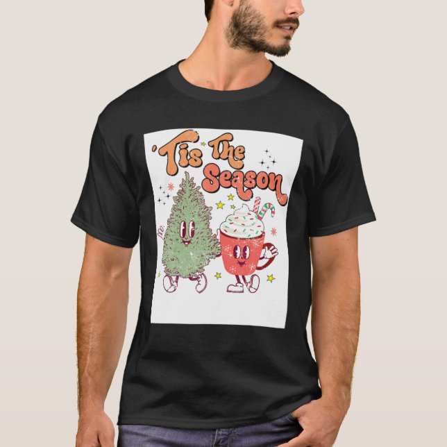 Little Tis' The Season Christmas Tree Cakes Coffee T-Shirt (Front)