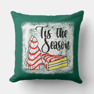 Little Tis' The Season Christmas Tree Cakes Debbie Cushion