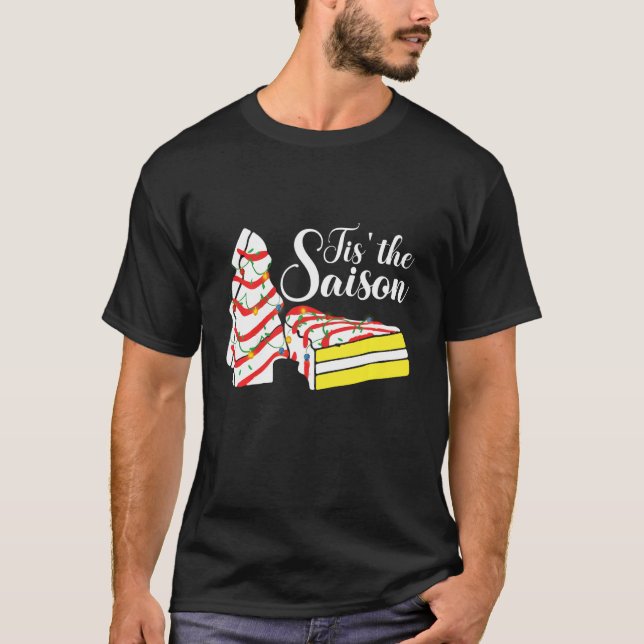 Little Tis The Season Christmas Tree Cakes Debbie  T-Shirt (Front)