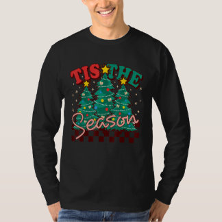 Little Tis' The Season Christmas Tree Pajama Light T-Shirt