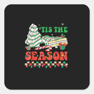 Little Tis The Season Square Sticker