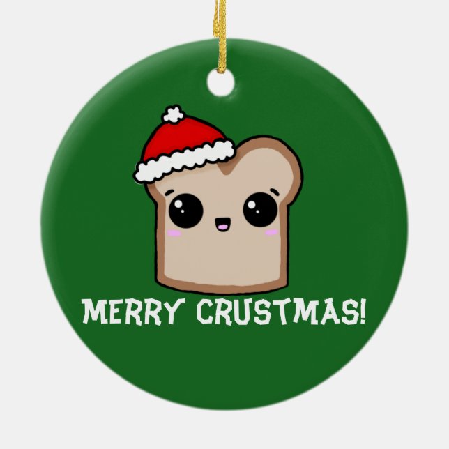 Little Toast Christmas Ceramic Tree Decoration (Back)