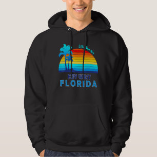 Little Torch Key Key West Florida Retro Tropical B Hoodie