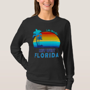 Little Torch Key Key West Florida Retro Tropical B T-Shirt