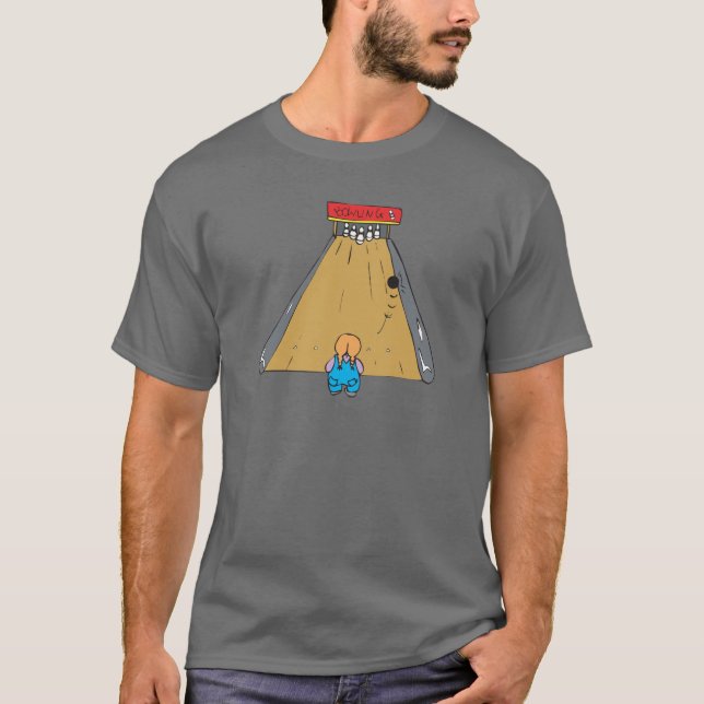 little tot bowling gutter ball T-Shirt (Front)