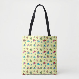 Little Tractors Tote Bag, Lemon Bag