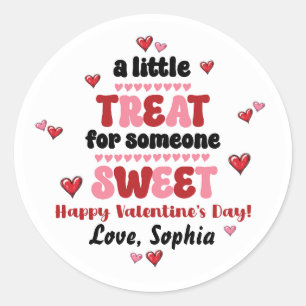 Little Treat For Someone Sweet Valentine's Day Classic Round Sticker
