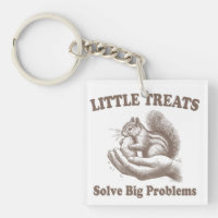 Little Treats Solve Big Problems Squirrel Funny
