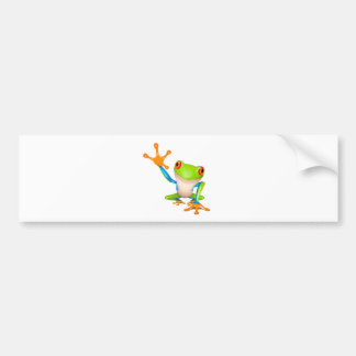Little tree frog bumper sticker