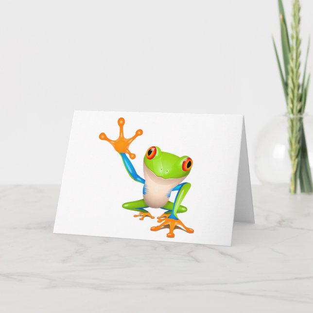 Little tree frog card (Front)