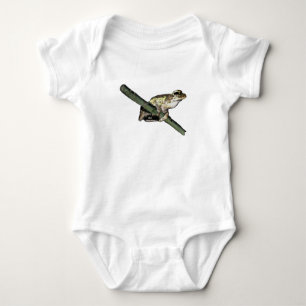 Little Tree Frog Oil Paint, Baby Bodysuit