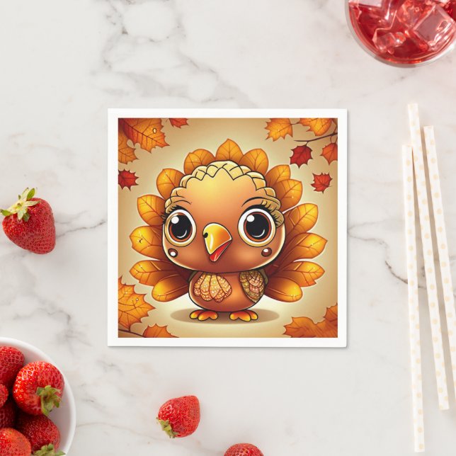 Little Turkey 3 Napkin (Insitu)