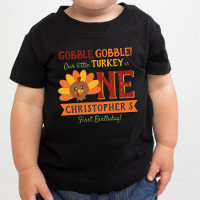 Little Turkey Fall Thanksgiving 1st Birthday