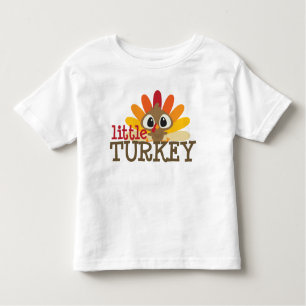 Little turkey kids toddler unisex Thanksgiving Toddler T-Shirt