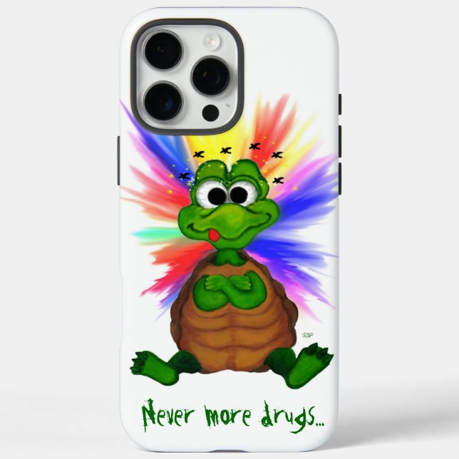 Little Turtle , Never more Drugs ! Case-Mate iPhone Case (Back)