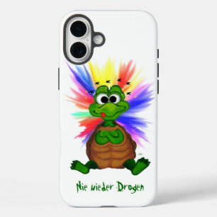 Little Turtle , Never more Drugs ! iPhone 16 Plus Case