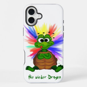 Little Turtle , Never more Drugs ! iPhone 16 Plus Case