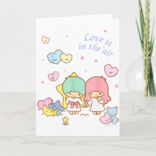 Little Twin Stars Love Is In The Air Valentine Tee Card