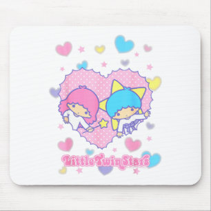 Little Twin Stars Retro Logo Valentine Tee Mouse Pad