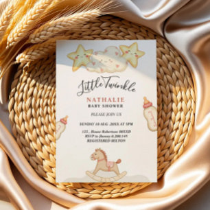 Little twinkle star dream baby shower invitation