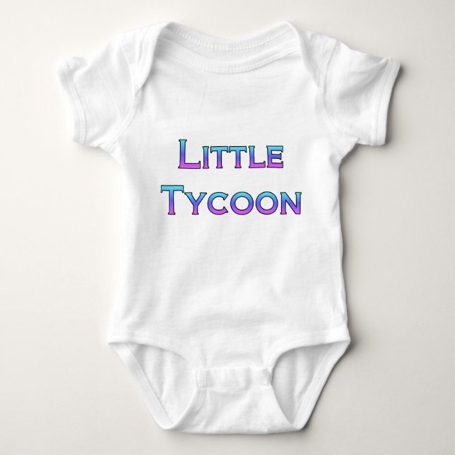 Little Tycoon Baby Bodysuit (Front)