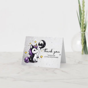 Little Unicorn Baby Shower Thank You Card