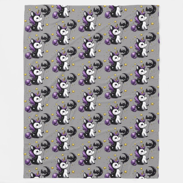 Little Unicorn Fleece Blanket (Front)